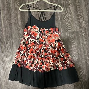 Free People Floral Baby Doll Dress